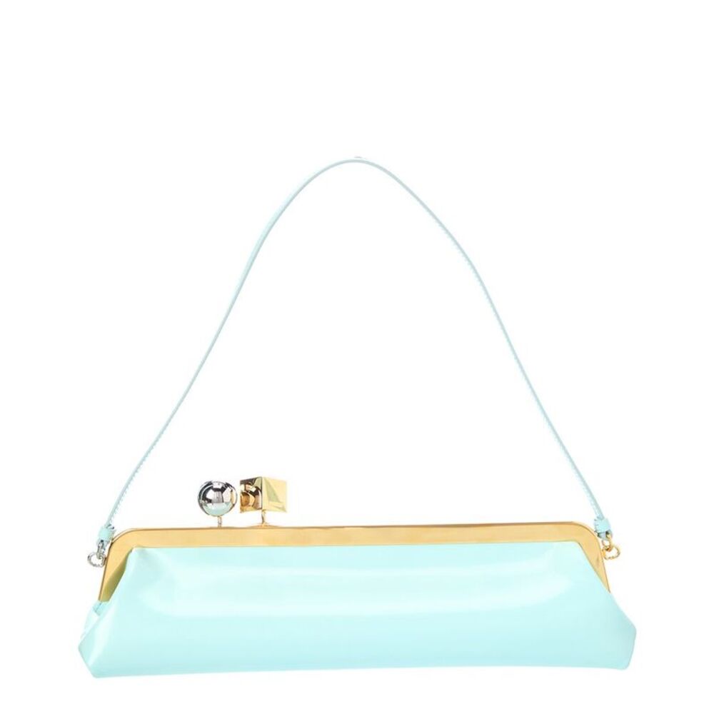 Jacquemus Salon Leather Clutch, Blue
